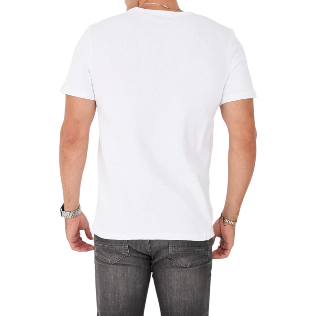 AllSaints Esum Mens T Shirts Waffle Texture Crew Neck Short Sleeve Summer Tee