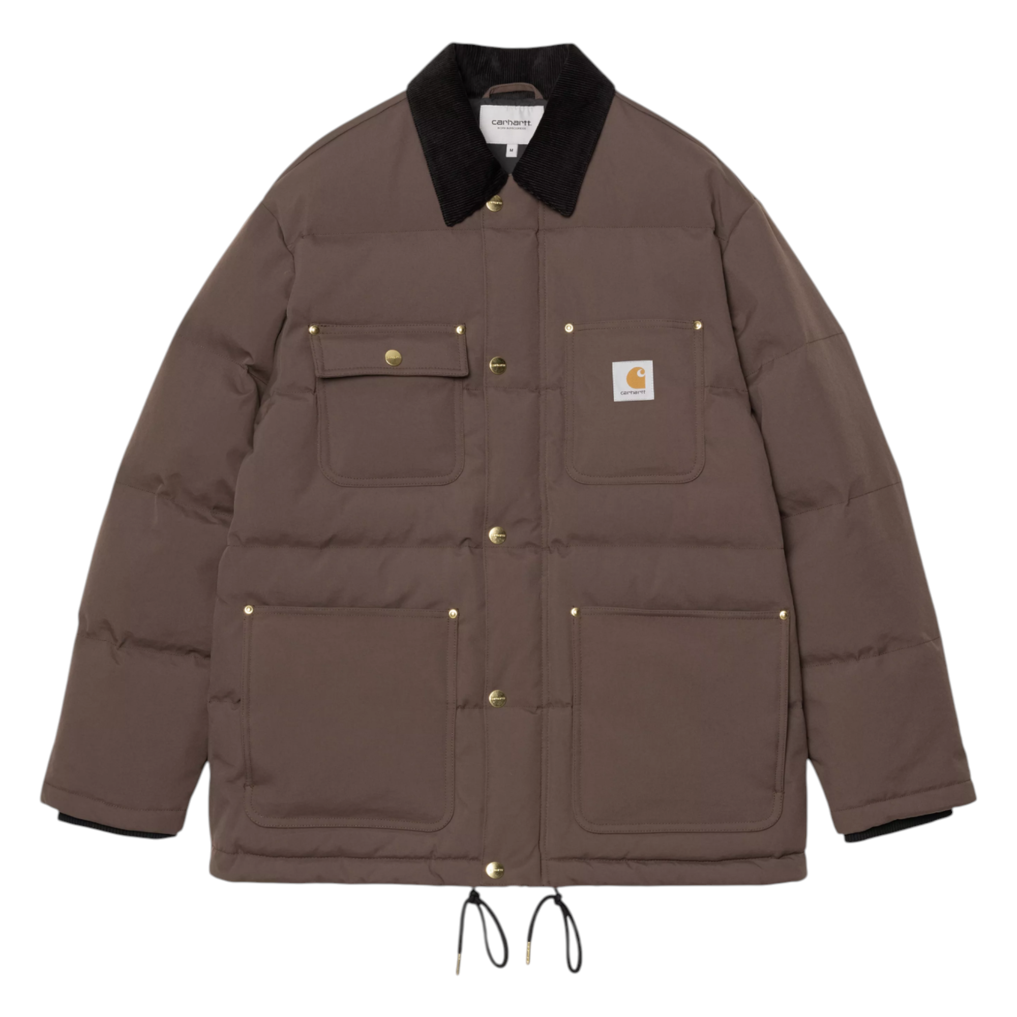 Carhatt Mens Jacket Rayler Winter Coat Dark Brown