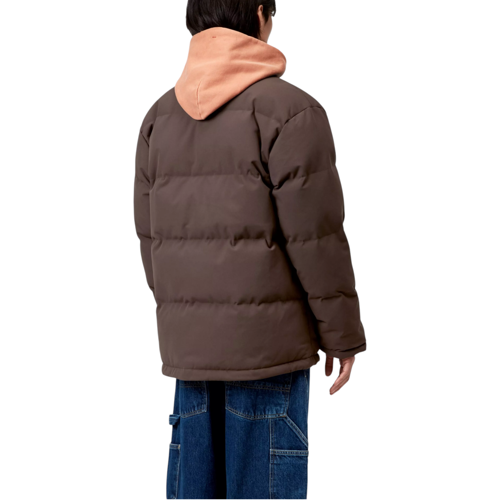 Carhatt Mens Jacket Rayler Winter Coat Dark Brown