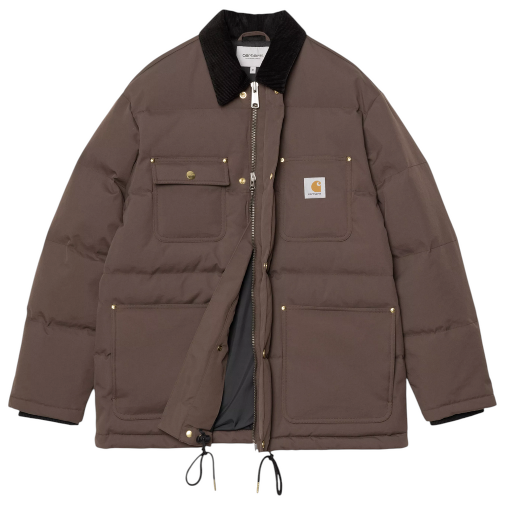 Carhatt Mens Jacket Rayler Winter Coat Dark Brown