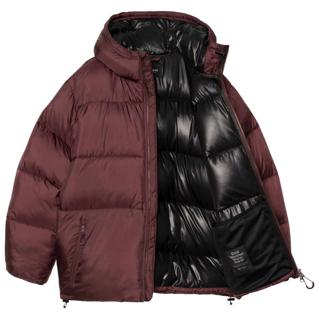 Carhatt Mens Jacket Toronto Winter Coat Burgundy