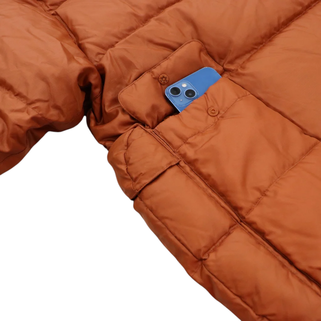 Daiwa Pier39 Mens Jacket Tech Backpacker Down Parka Orange