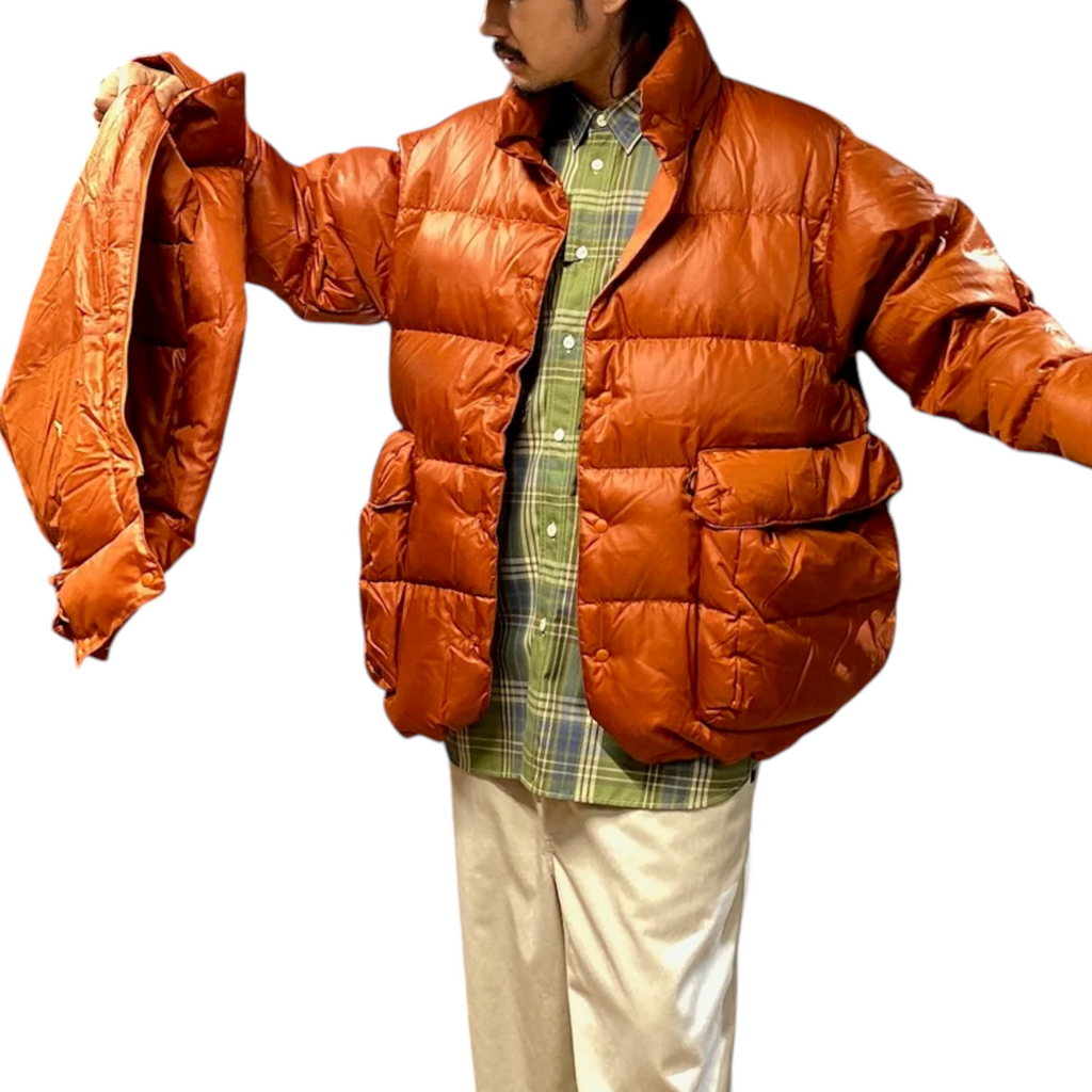 Daiwa Pier39 Mens Jacket Tech Backpacker Down Parka Orange