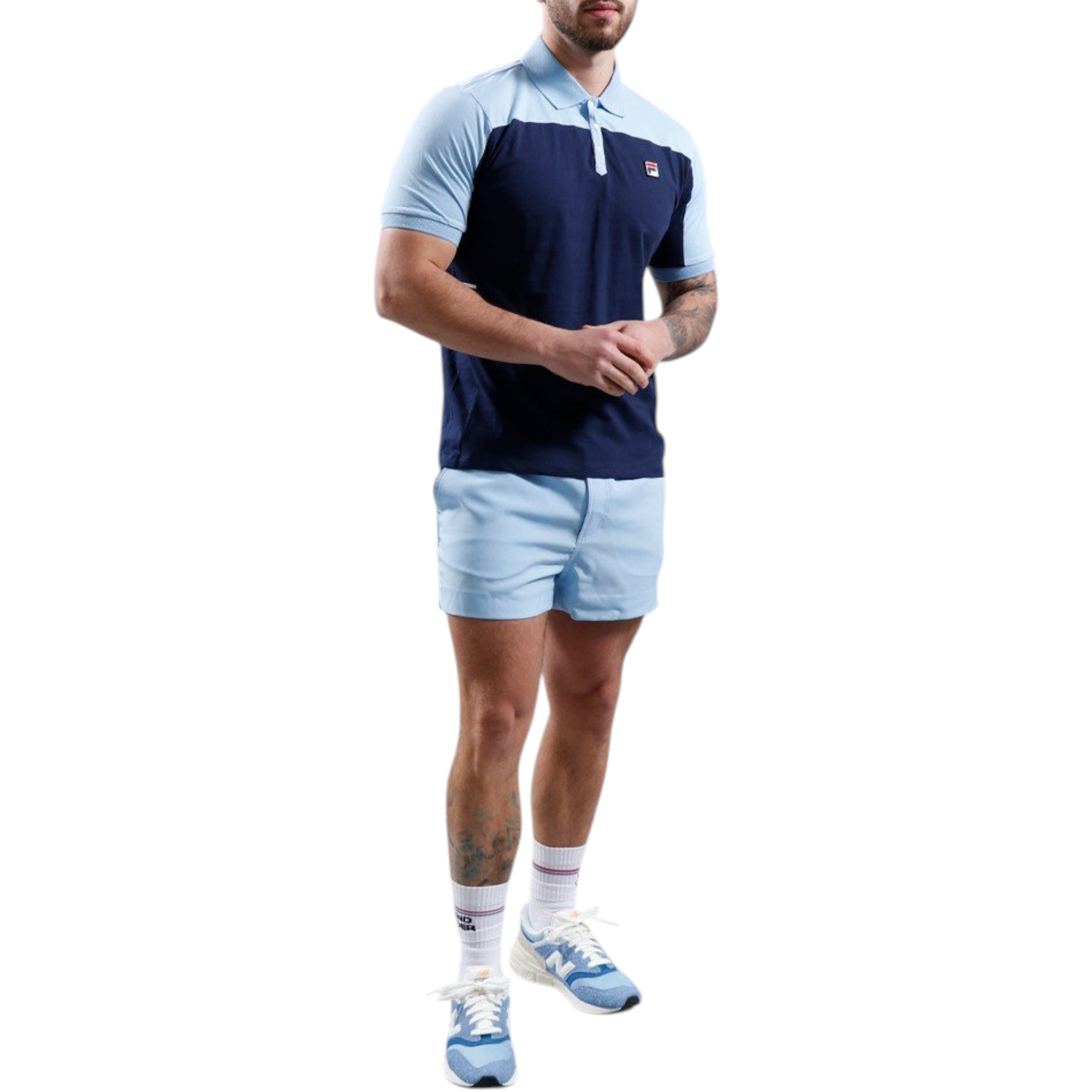 Fila Mens Polo Shirt Mivvi Short Sleeve Summer Polo Cotton