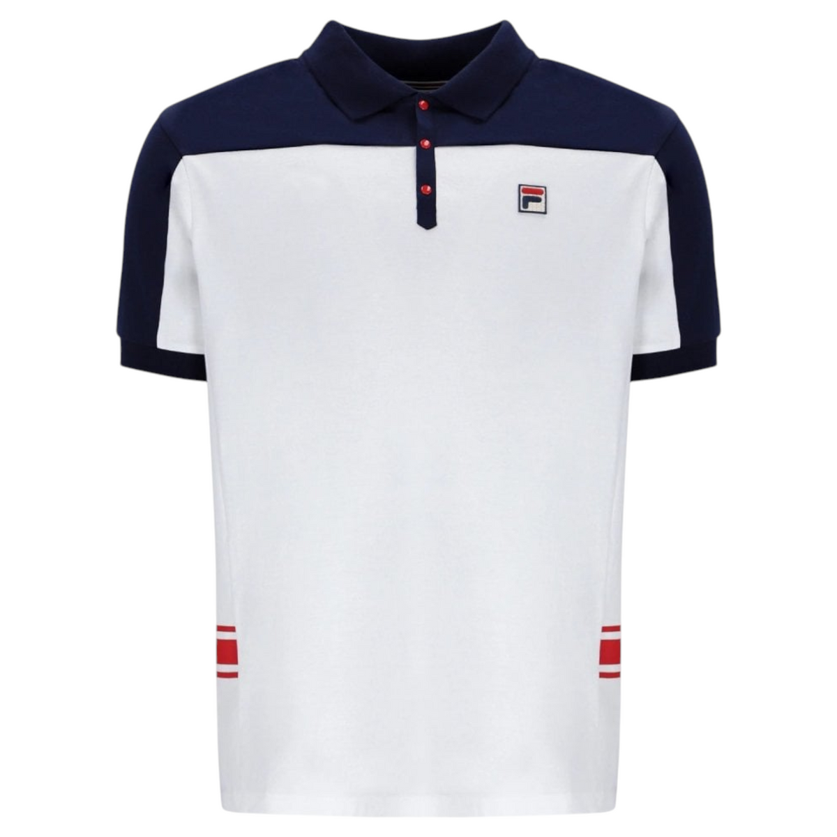 Fila Mens Polo Shirt Mivvi Short Sleeve Summer Polo Cotton