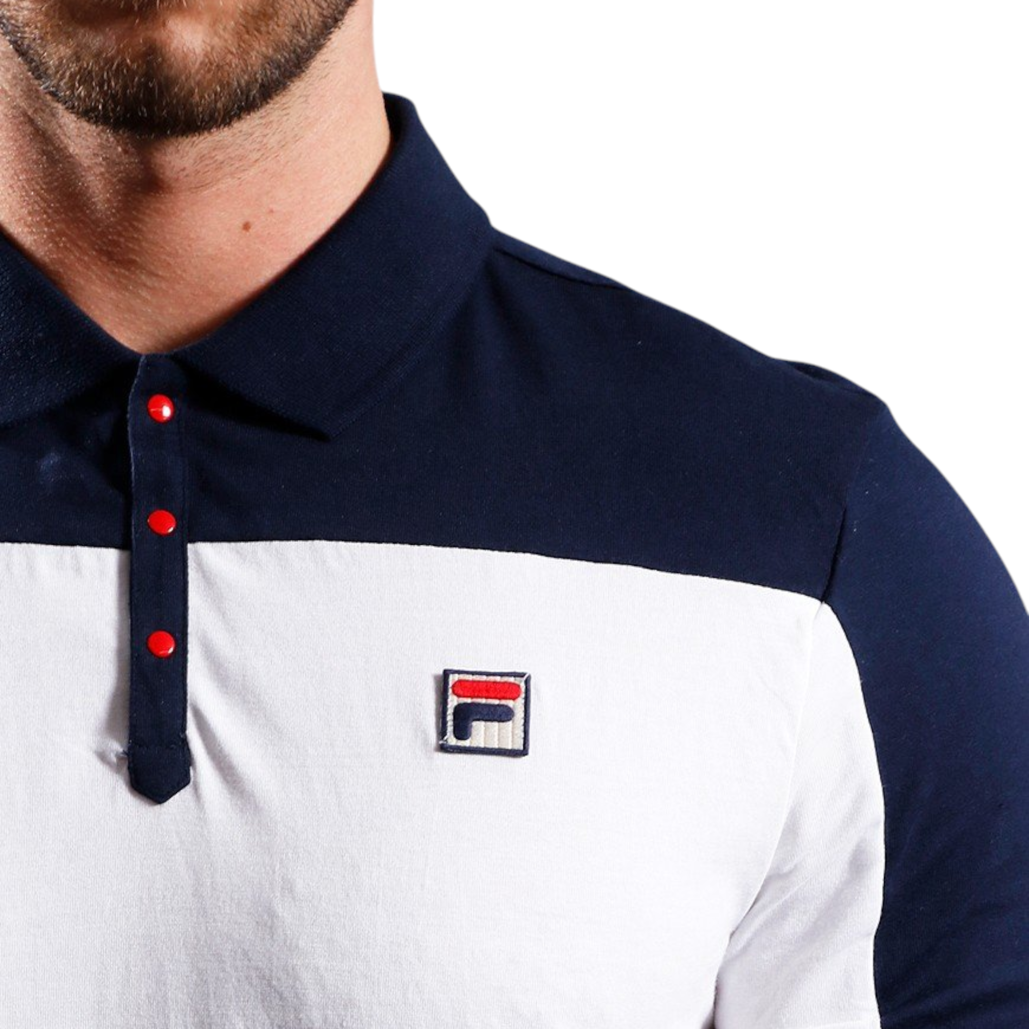 Fila Mens Polo Shirt Mivvi Short Sleeve Summer Polo Cotton