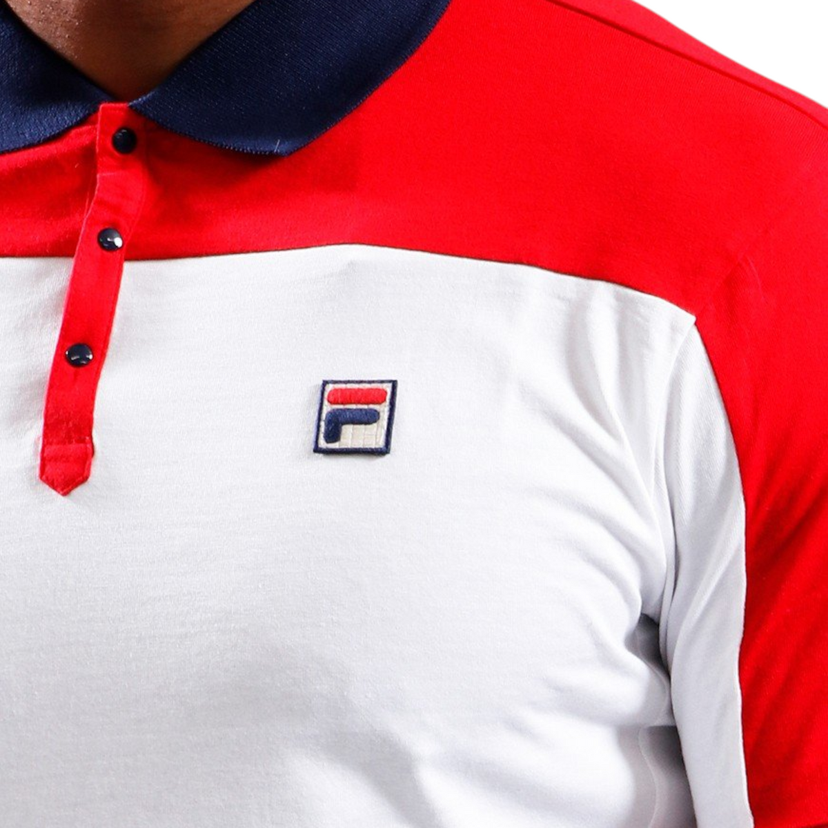 Fila Mens Polo Shirt Mivvi Short Sleeve Summer Polo Cotton