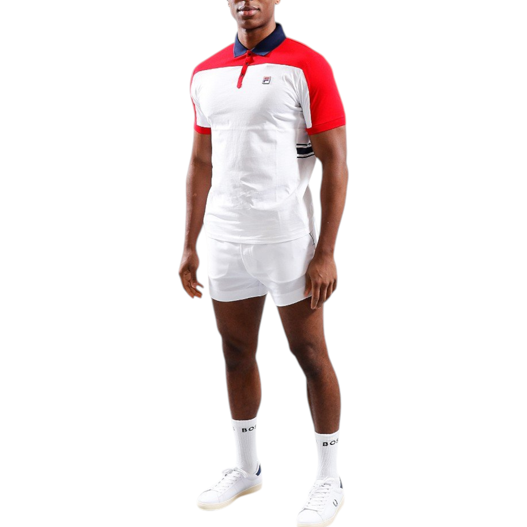 Fila Mens Polo Shirt Mivvi Short Sleeve Summer Polo Cotton