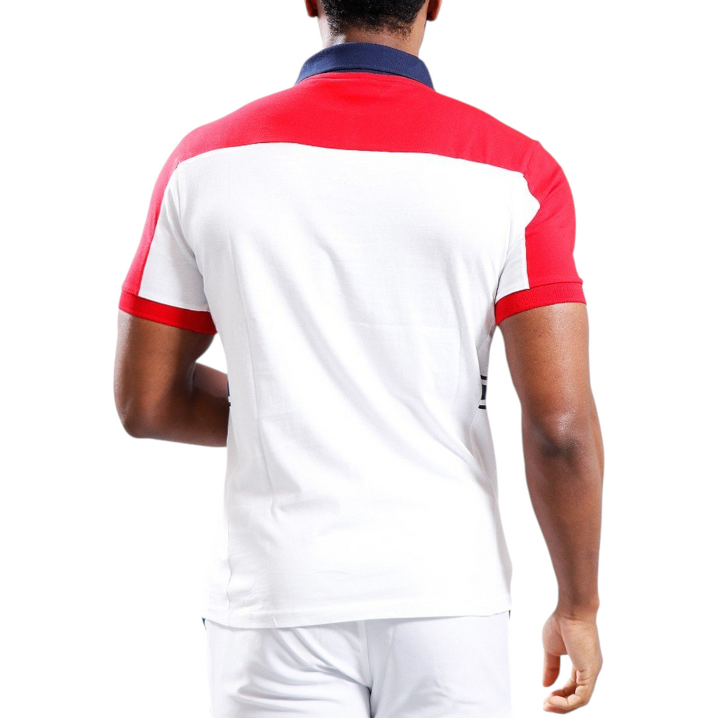 Fila Mens Polo Shirt Mivvi Short Sleeve Summer Polo Cotton