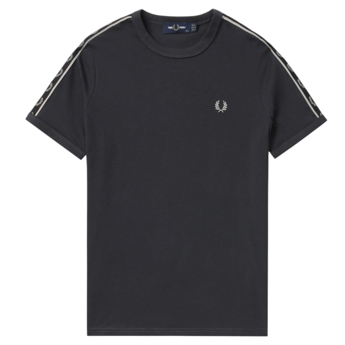 Fred Perry Mens Tape Ringer Co Ords Set Short Sleeve T Shirts Shorts