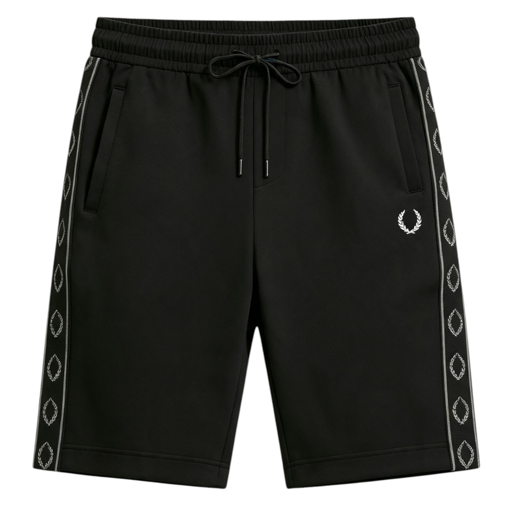 Fred Perry Mens Tape Ringer Co Ords Set Short Sleeve T Shirts Shorts
