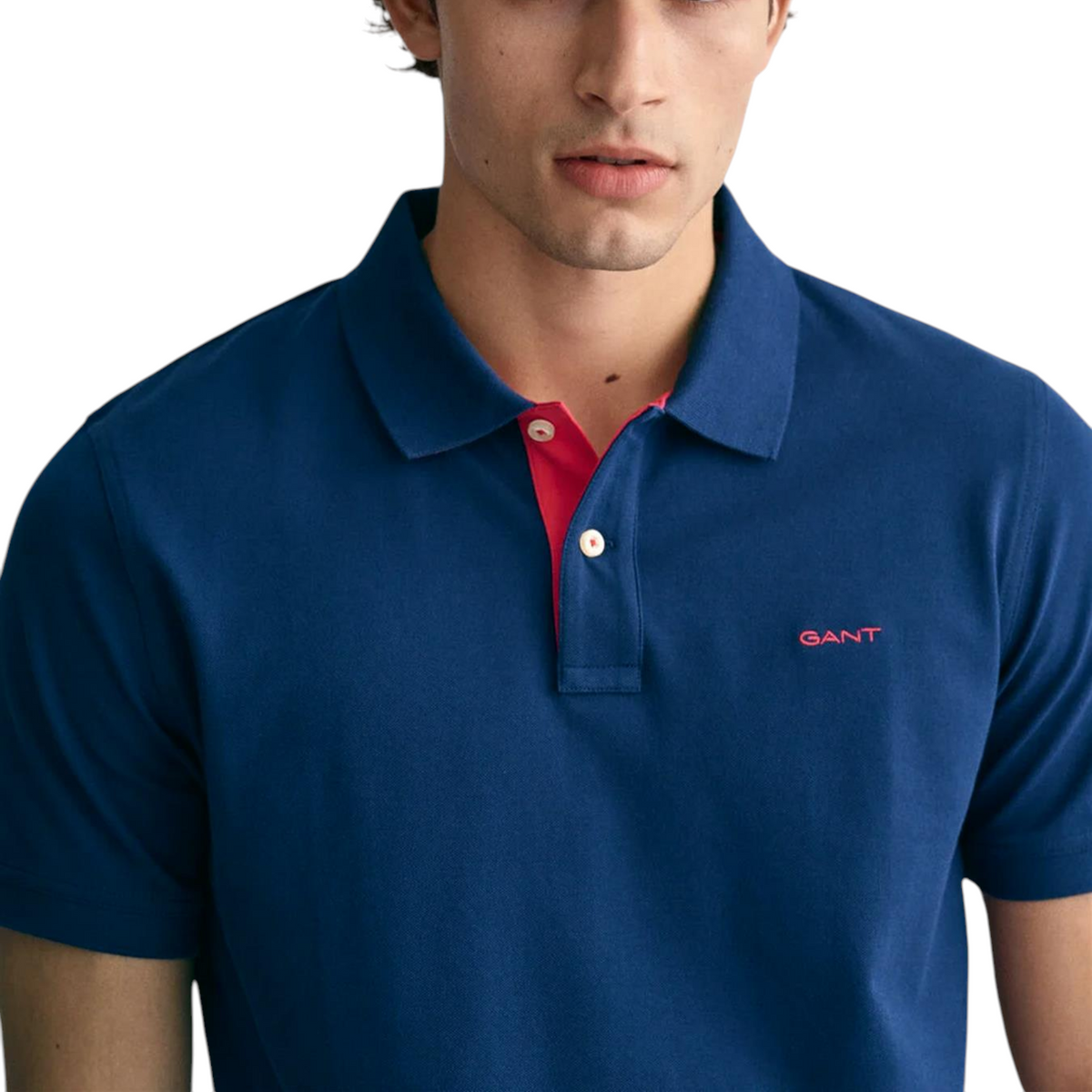 Gant Mens Polo Shirt Contrast Short Sleeve Summer Polo Cotton