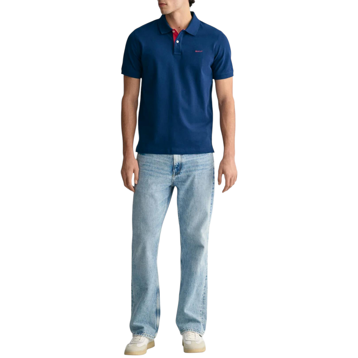 Gant Mens Polo Shirt Contrast Short Sleeve Summer Polo Cotton