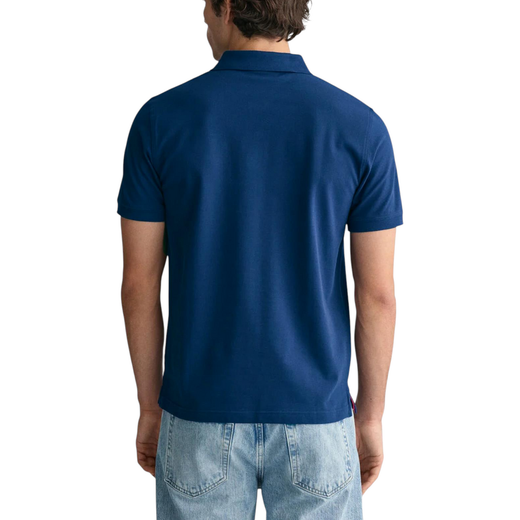 Gant Mens Polo Shirt Contrast Short Sleeve Summer Polo Cotton