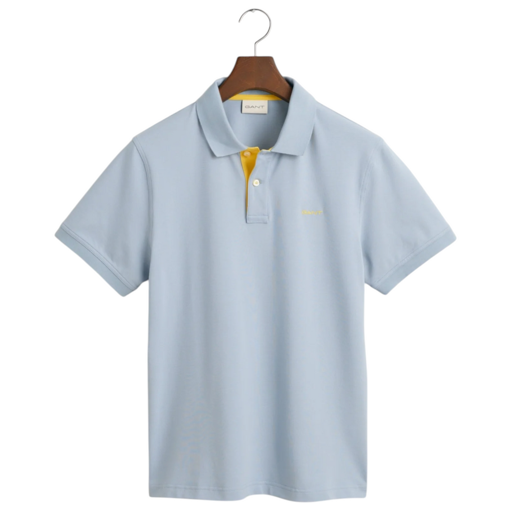 Gant Mens Polo Shirt Contrast Short Sleeve Summer Polo Cotton
