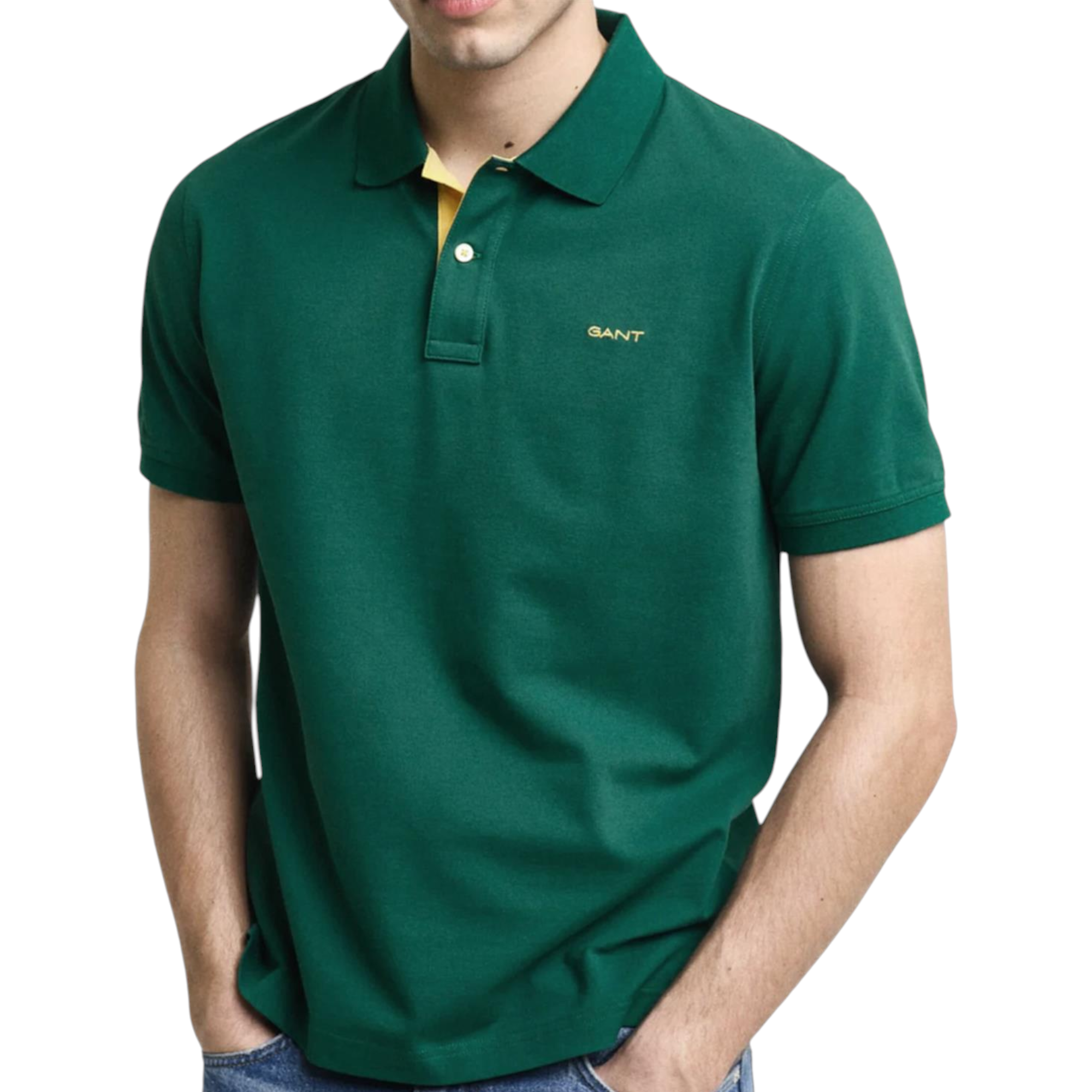 Gant Mens Polo Shirt Contrast Short Sleeve Summer Polo Cotton