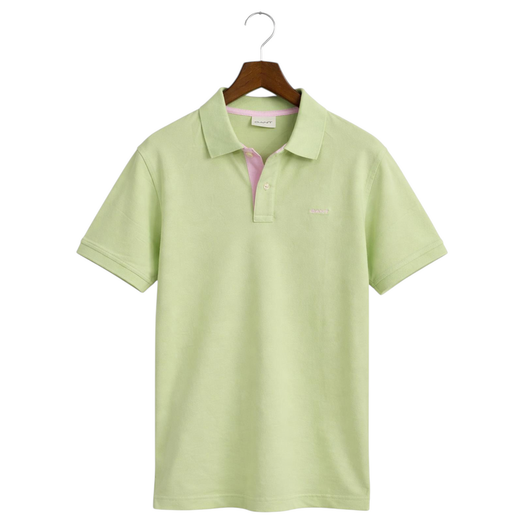 Gant Mens Polo Shirt Contrast Short Sleeve Summer Polo Cotton