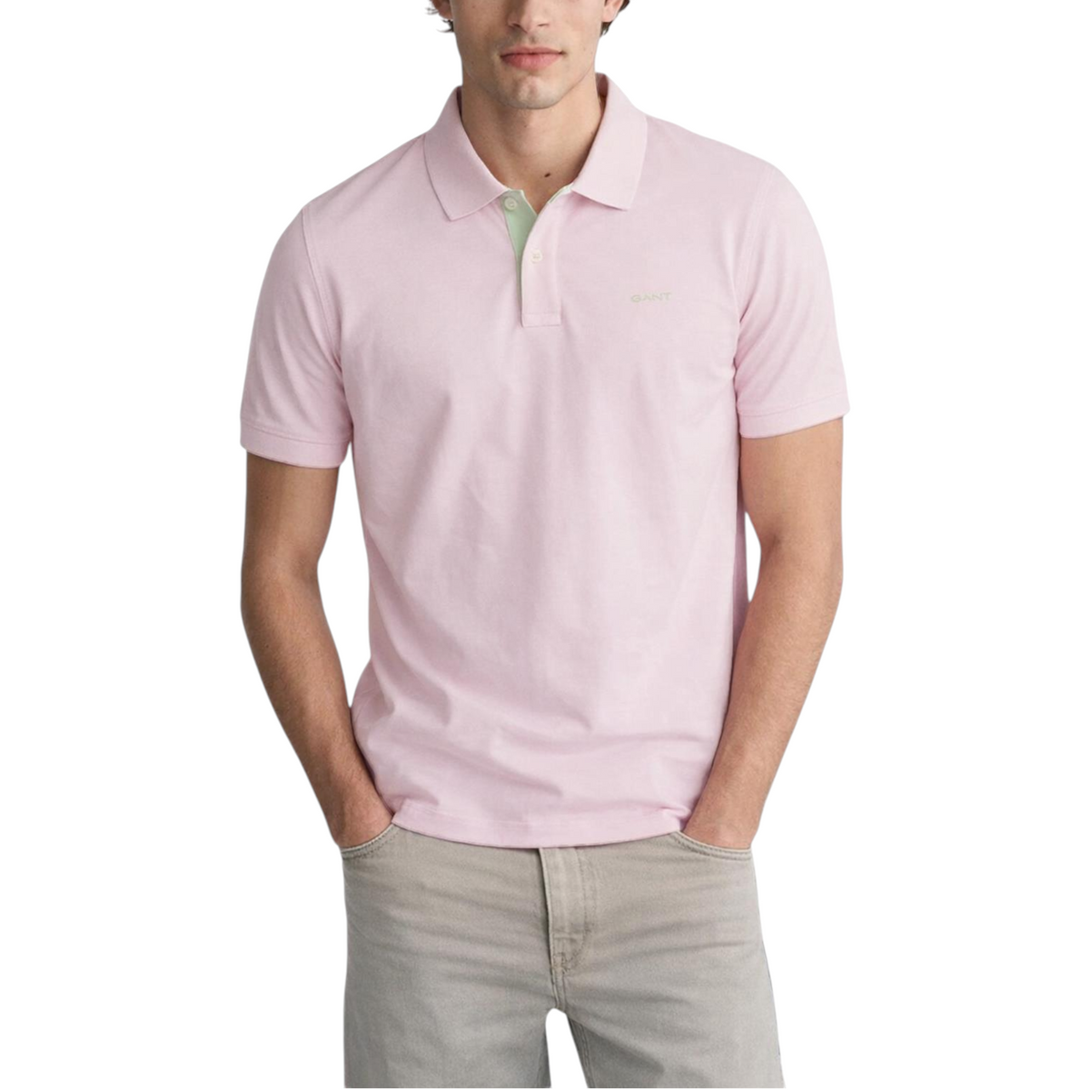 Gant Mens Polo Shirt Contrast Short Sleeve Summer Polo Cotton