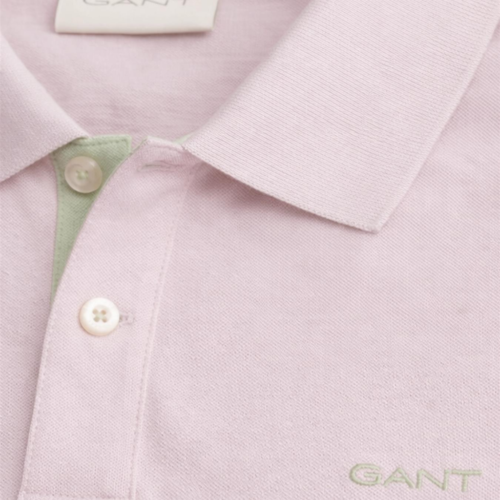 Gant Mens Polo Shirt Contrast Short Sleeve Summer Polo Cotton