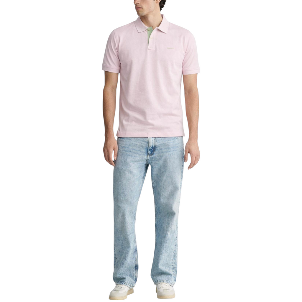 Gant Mens Polo Shirt Contrast Short Sleeve Summer Polo Cotton