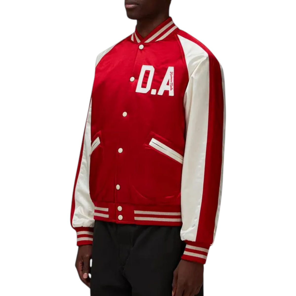 Human Made Mens Bomber Jacket Stadium Satin DA Red