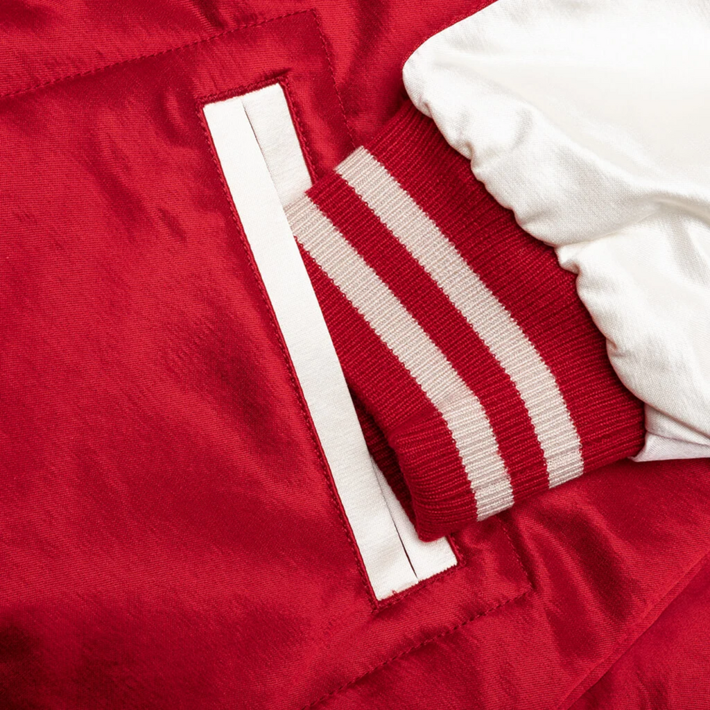 Human Made Mens Bomber Jacket Stadium Satin DA Red