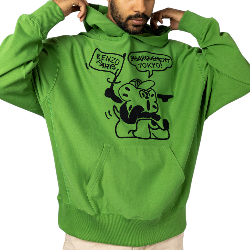 Kenzo Paris Mens Hoodie Boke Boy Travels Pullover Oversized Hoodie