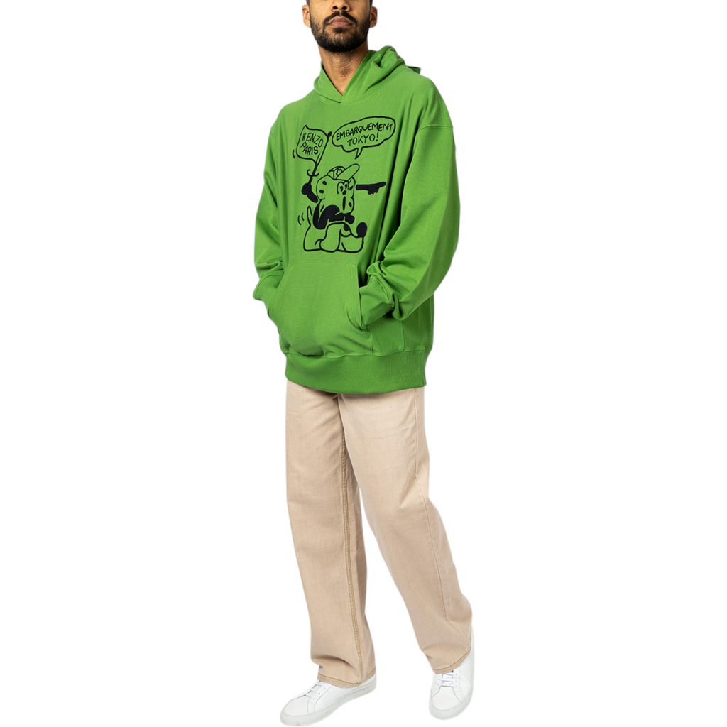 Kenzo Paris Mens Hoodie Boke Boy Travels Pullover Oversized Hoodie