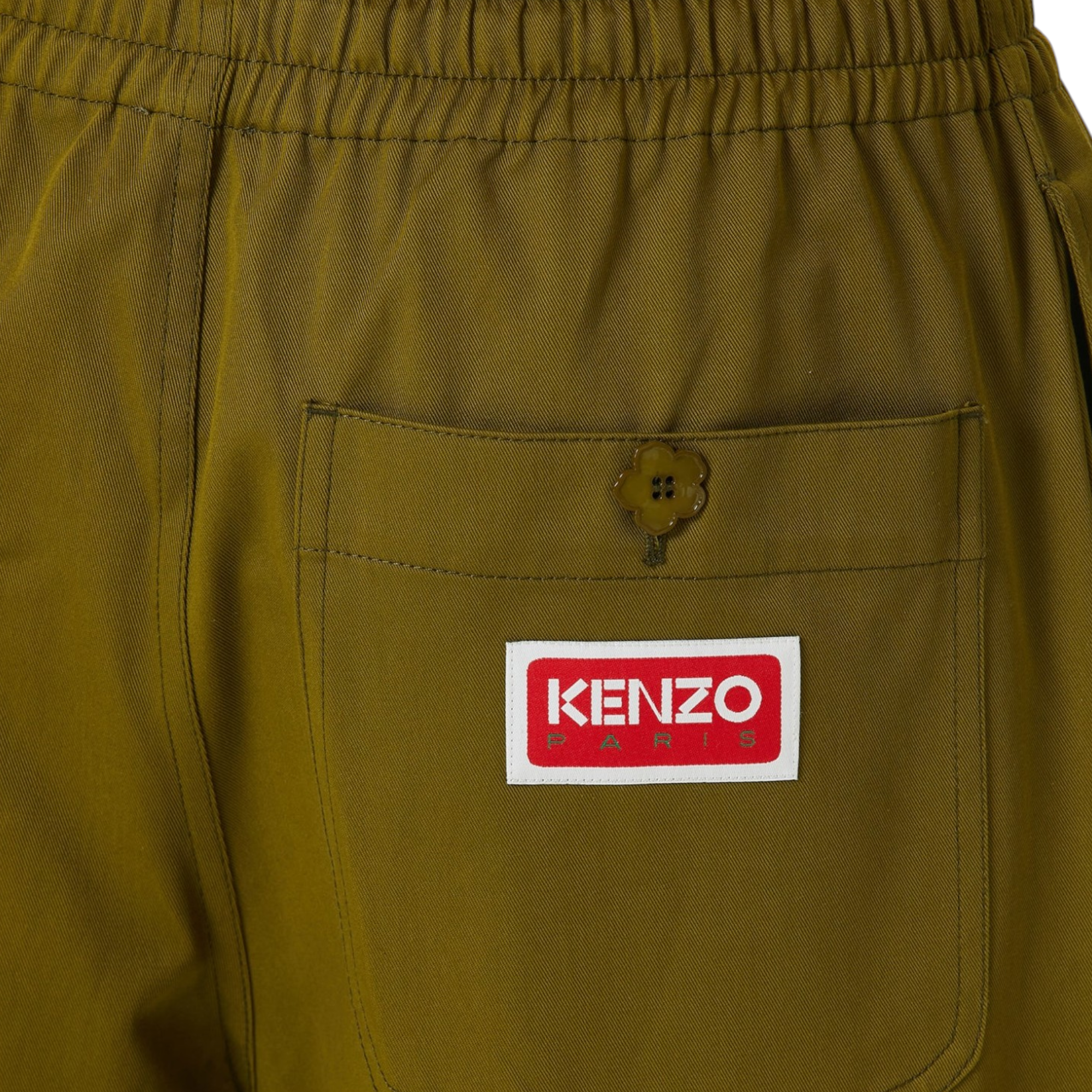 Kenzo Cargo Pant Mens Jogging Bottoms Straight Fit Green