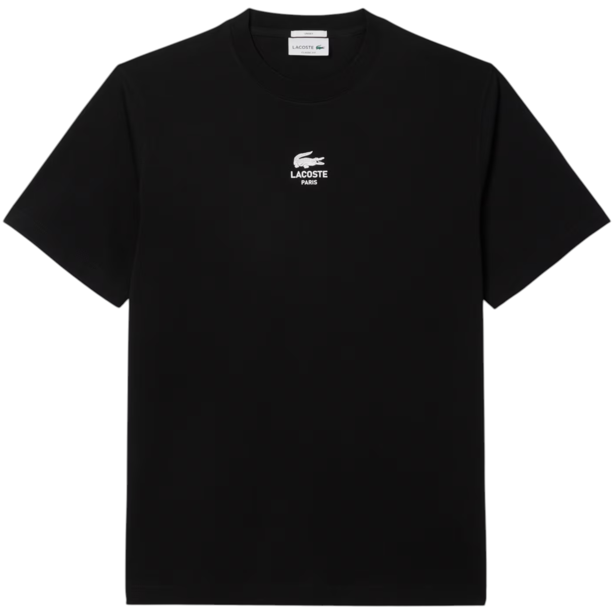 Lacoste Mens T Shirts TH2739 Signature Print Classic Fit Crew Neck Summer Tee