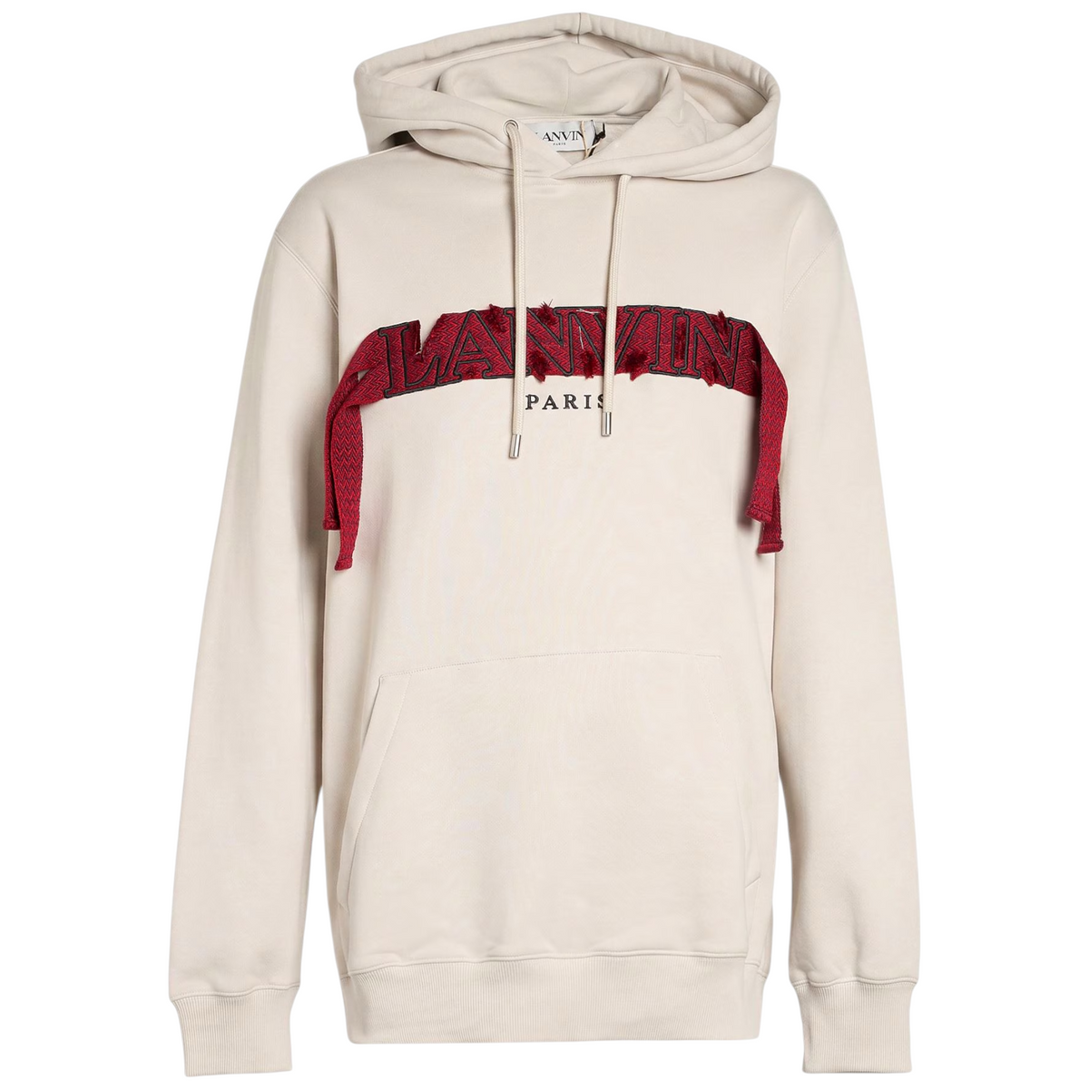 Lanvin Mens Oversized Logo Applique Hoodie Classic Pullover