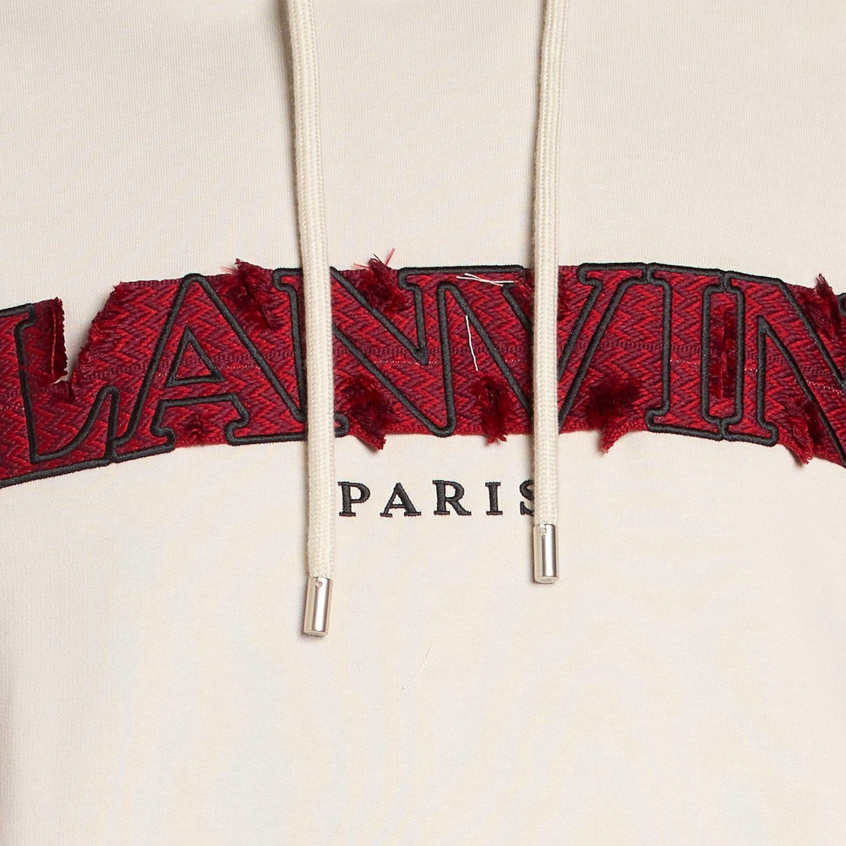 Lanvin Mens Oversized Logo Applique Hoodie Classic Pullover