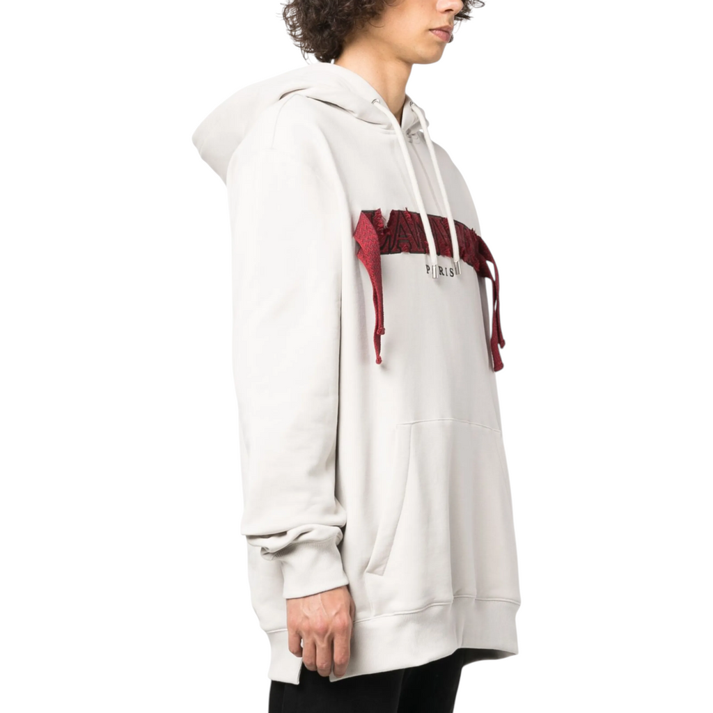 Lanvin Mens Oversized Logo Applique Hoodie Classic Pullover