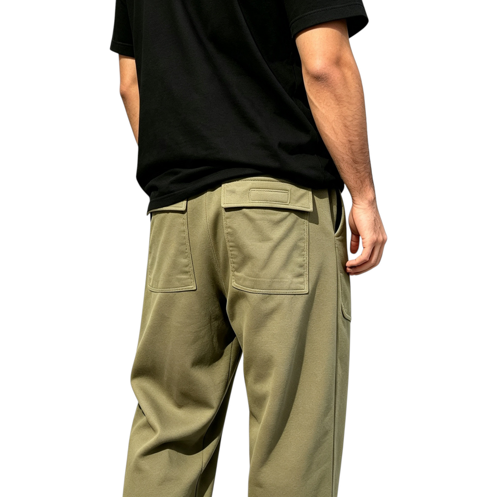 Rick Owens DRKSHDW Mens Classic Cargo Drawstring Pant Olive
