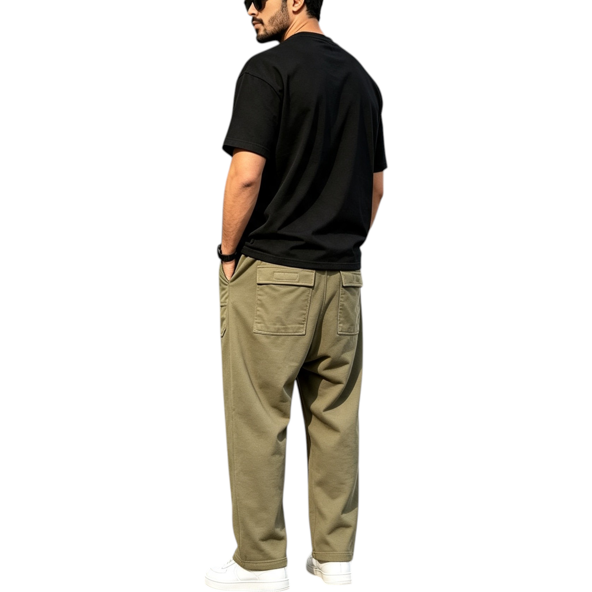 Rick Owens DRKSHDW Mens Classic Cargo Drawstring Pant Olive