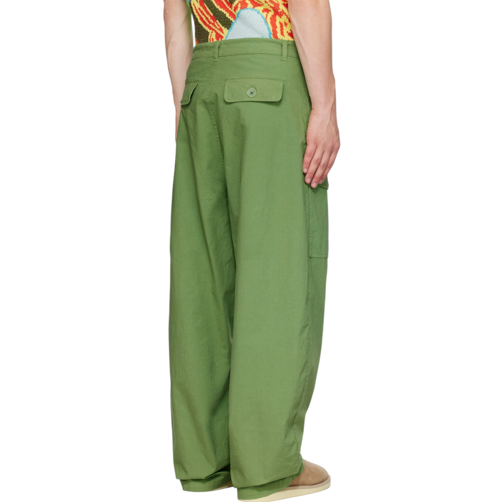 Sky High Farm Cargo Pant Mens Jogging Bottoms Straight Fit Green