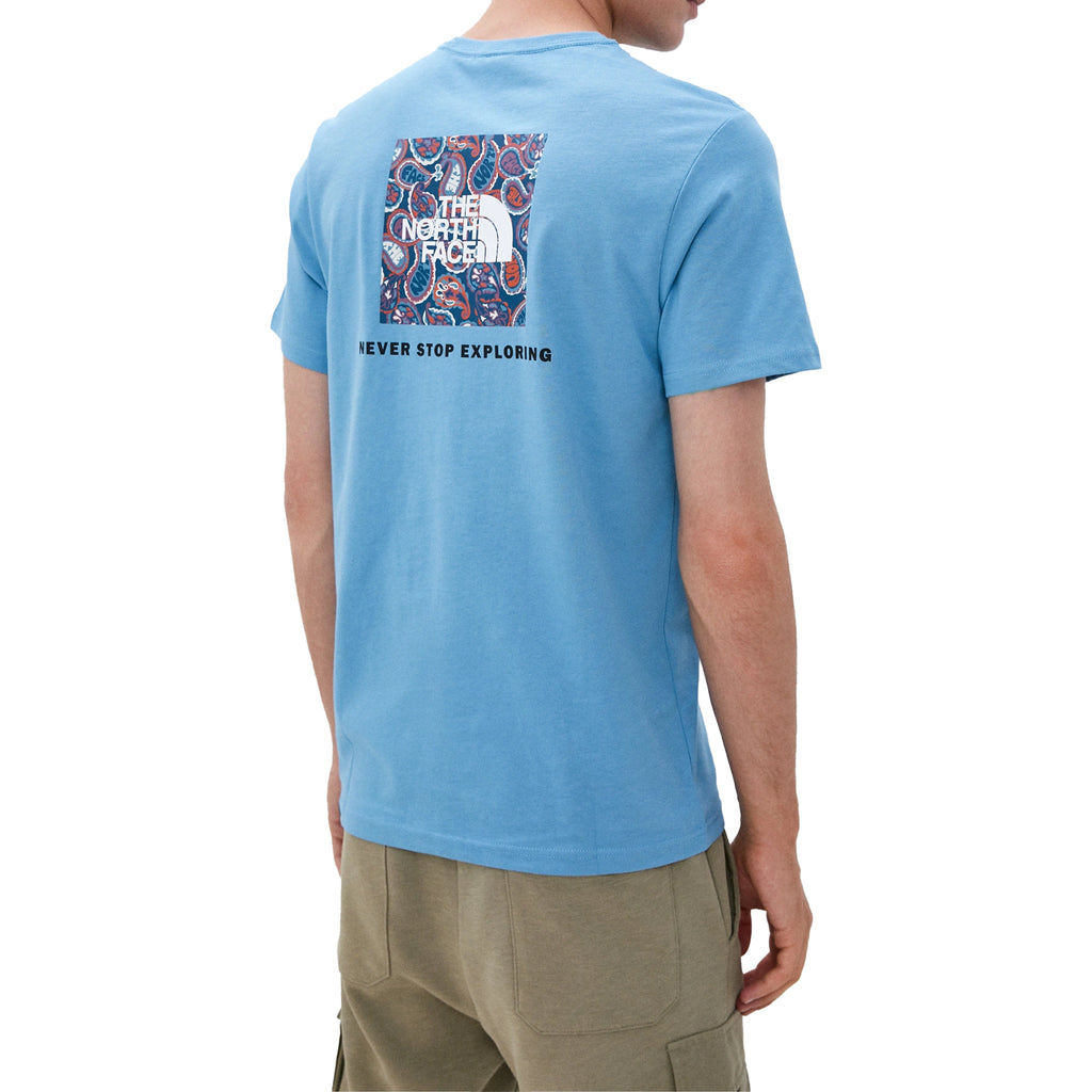 The North Face Mens T Shirts Crew Neck Short Sleeve Red Box Cotton Tee