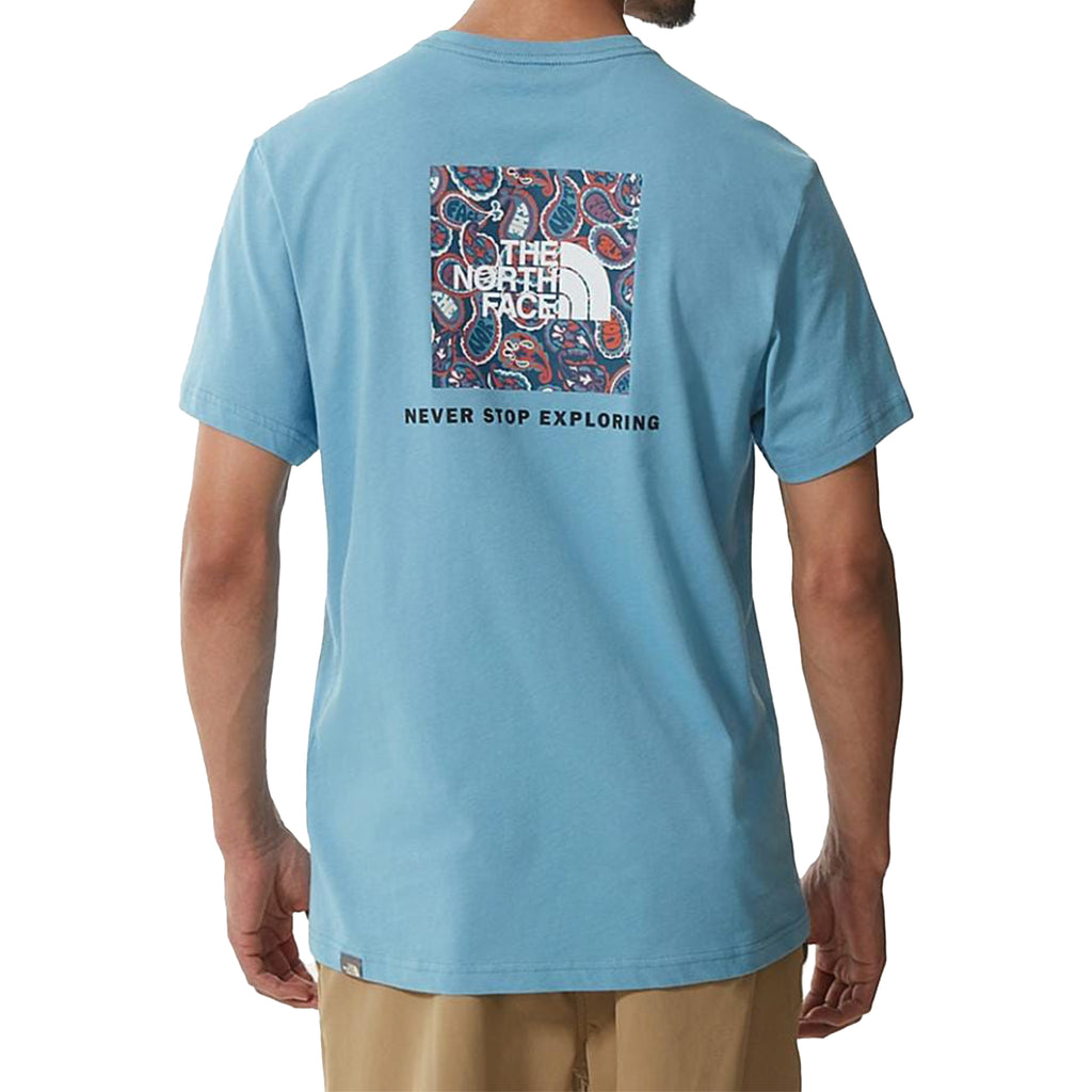 The North Face Mens T Shirts Crew Neck Short Sleeve Red Box Cotton Tee