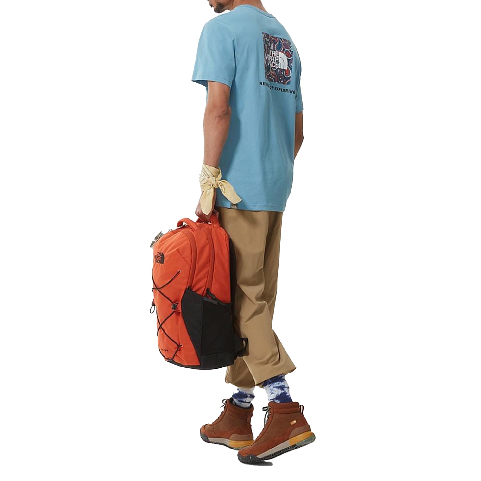 The North Face Mens T Shirts Crew Neck Short Sleeve Red Box Cotton Tee