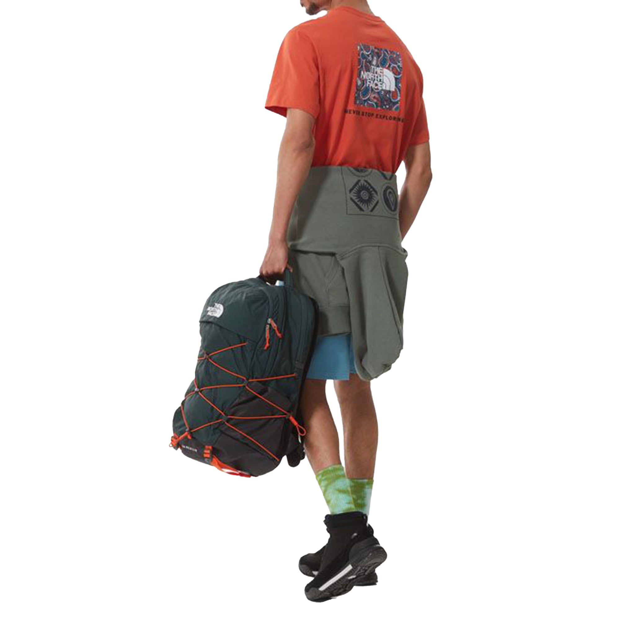 The North Face Mens T Shirts Crew Neck Short Sleeve Red Box Cotton Tee