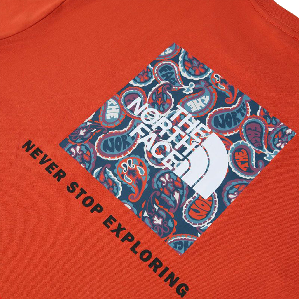The North Face Mens T Shirts Crew Neck Short Sleeve Red Box Cotton Tee