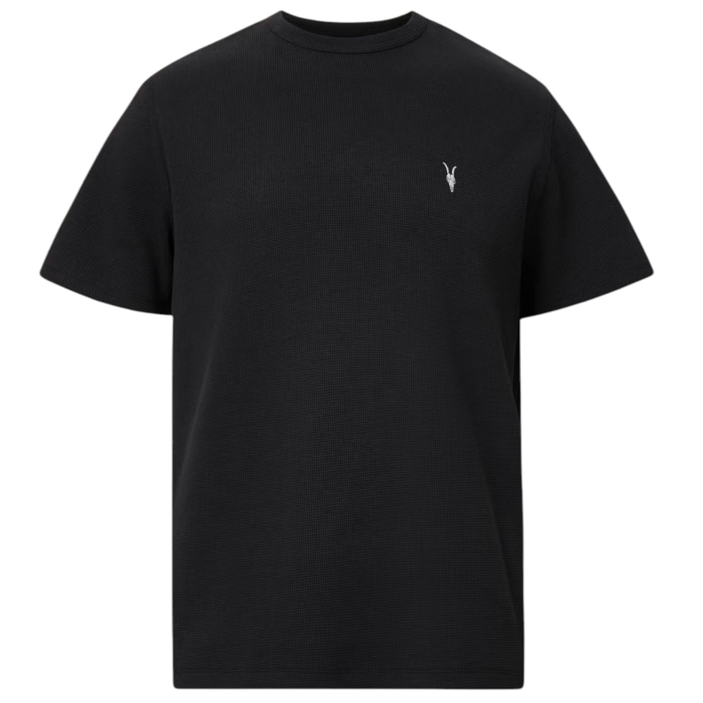 AllSaints Esum Mens T Shirts Waffle Texture Crew Neck Short Sleeve Summer Tee