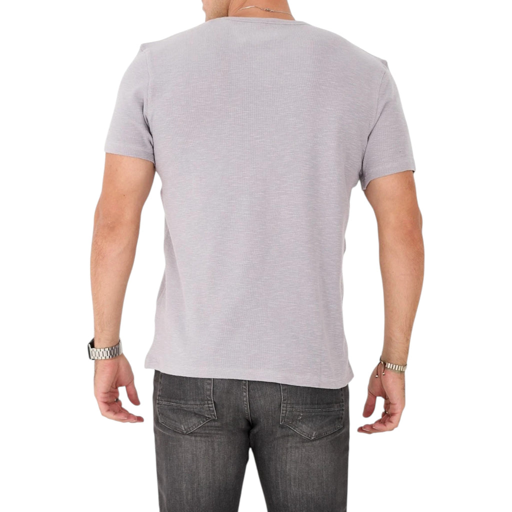 AllSaints Esum Mens T Shirts Waffle Texture Crew Neck Short Sleeve Summer Tee