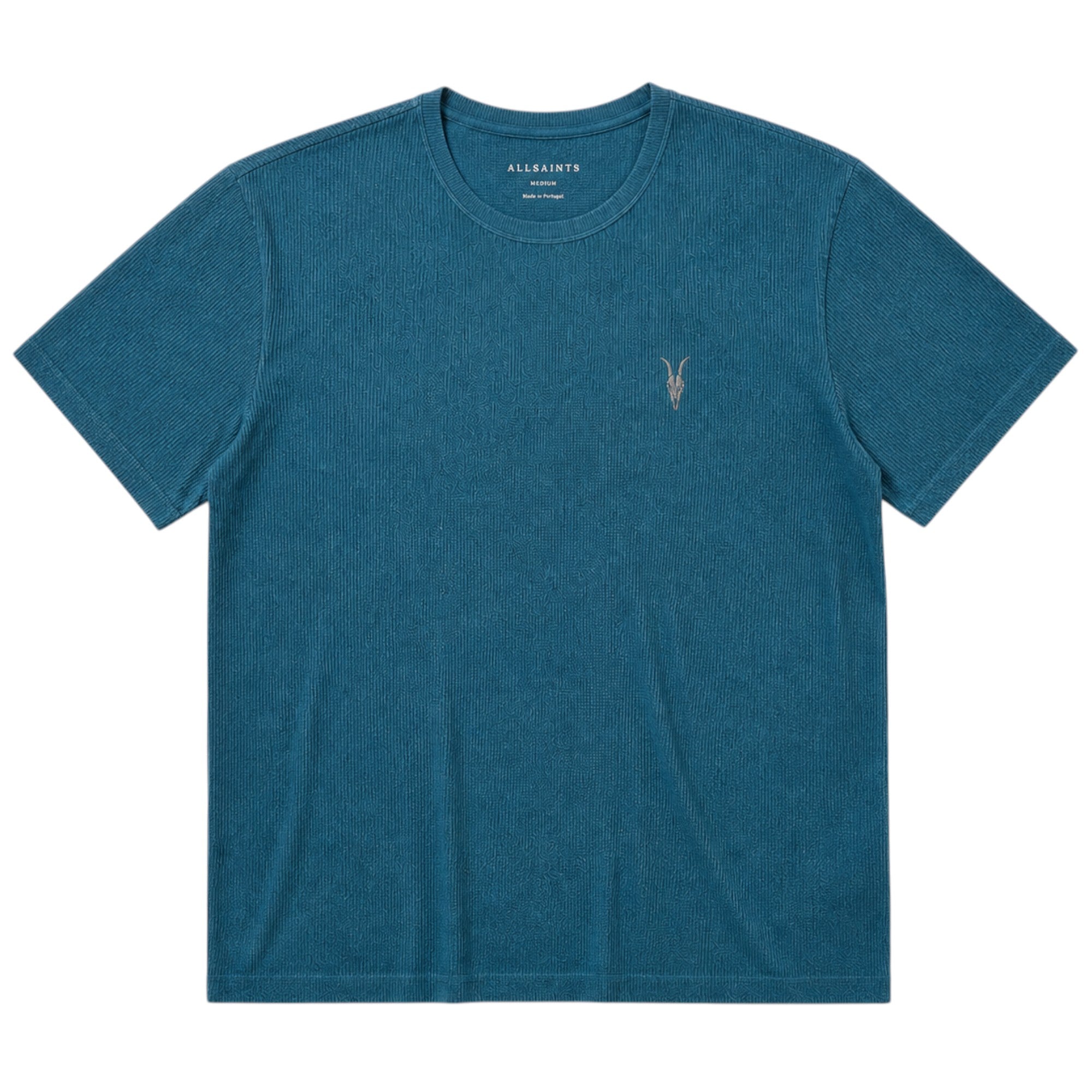 AllSaints Esum Mens T Shirts Waffle Texture Crew Neck Short Sleeve Summer Tee