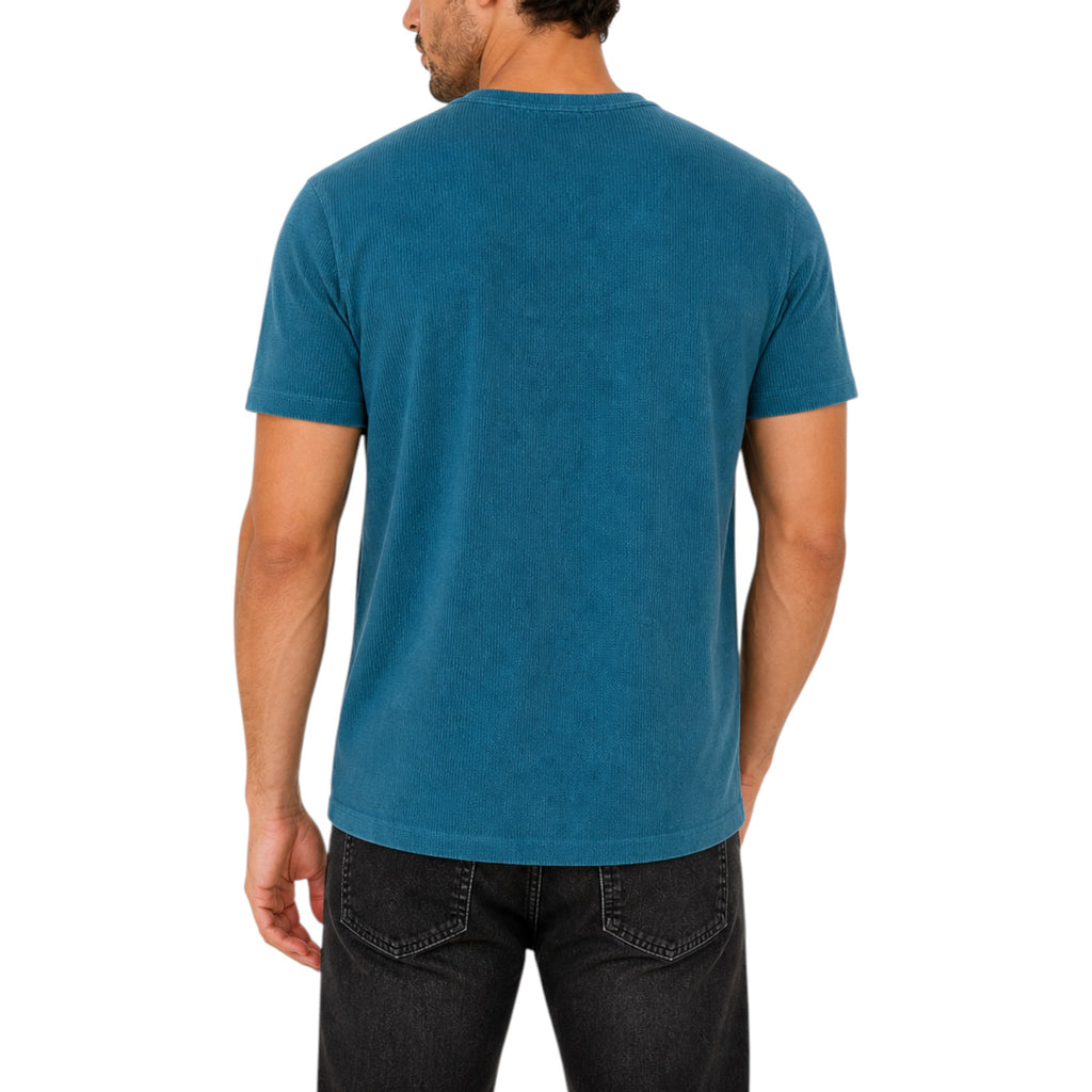 AllSaints Esum Mens T Shirts Waffle Texture Crew Neck Short Sleeve Summer Tee