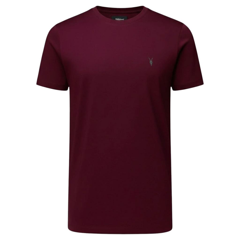 AllSaints Mens T Shirts Lycra Stretch Cotton Crew Neck Short Sleeve Summer Tee