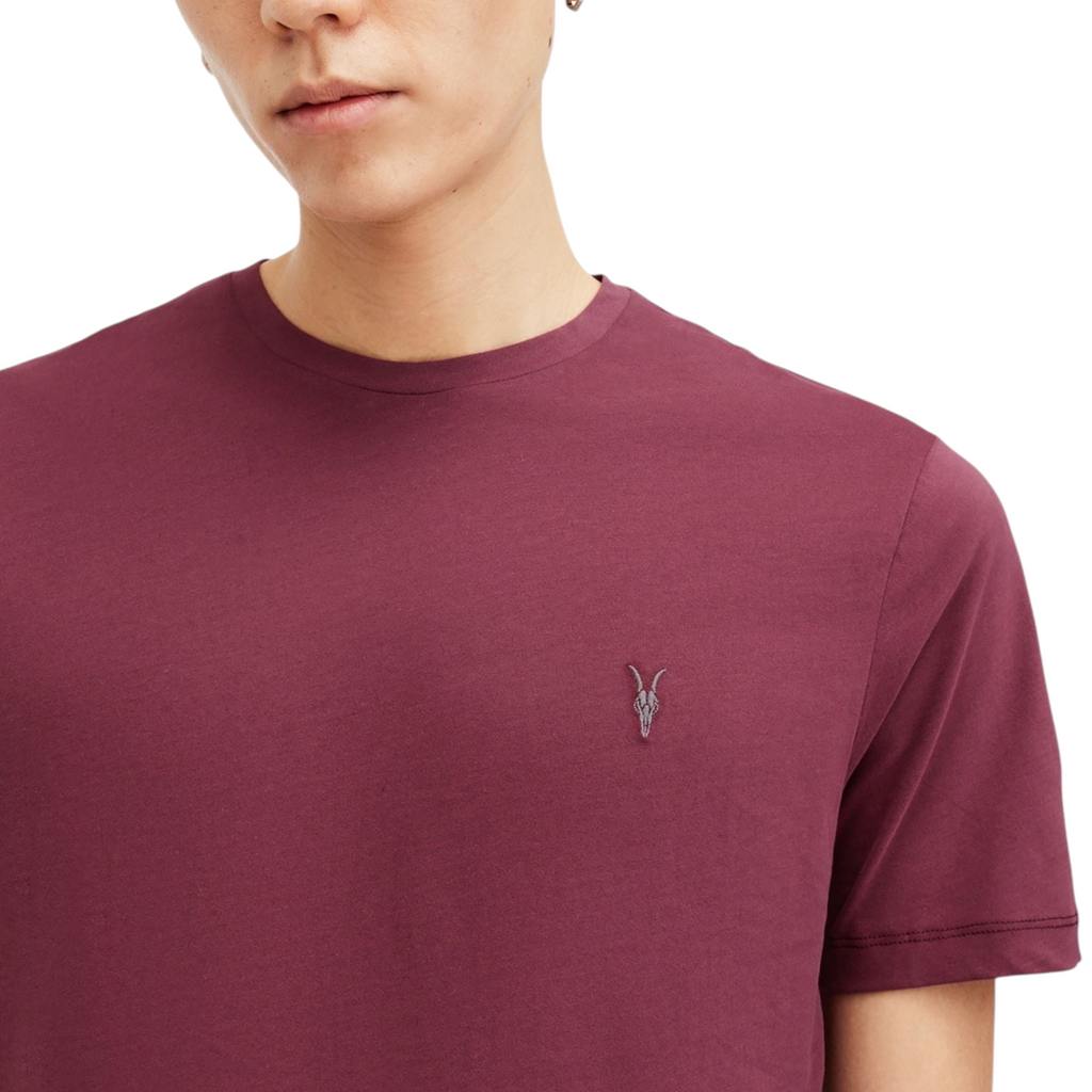 AllSaints Mens T Shirts Lycra Stretch Cotton Crew Neck Short Sleeve Summer Tee