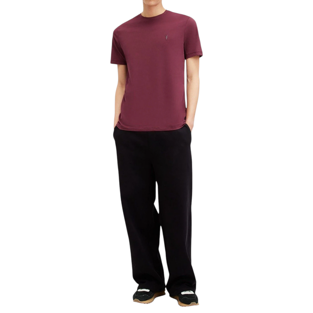 AllSaints Mens T Shirts Lycra Stretch Cotton Crew Neck Short Sleeve Summer Tee