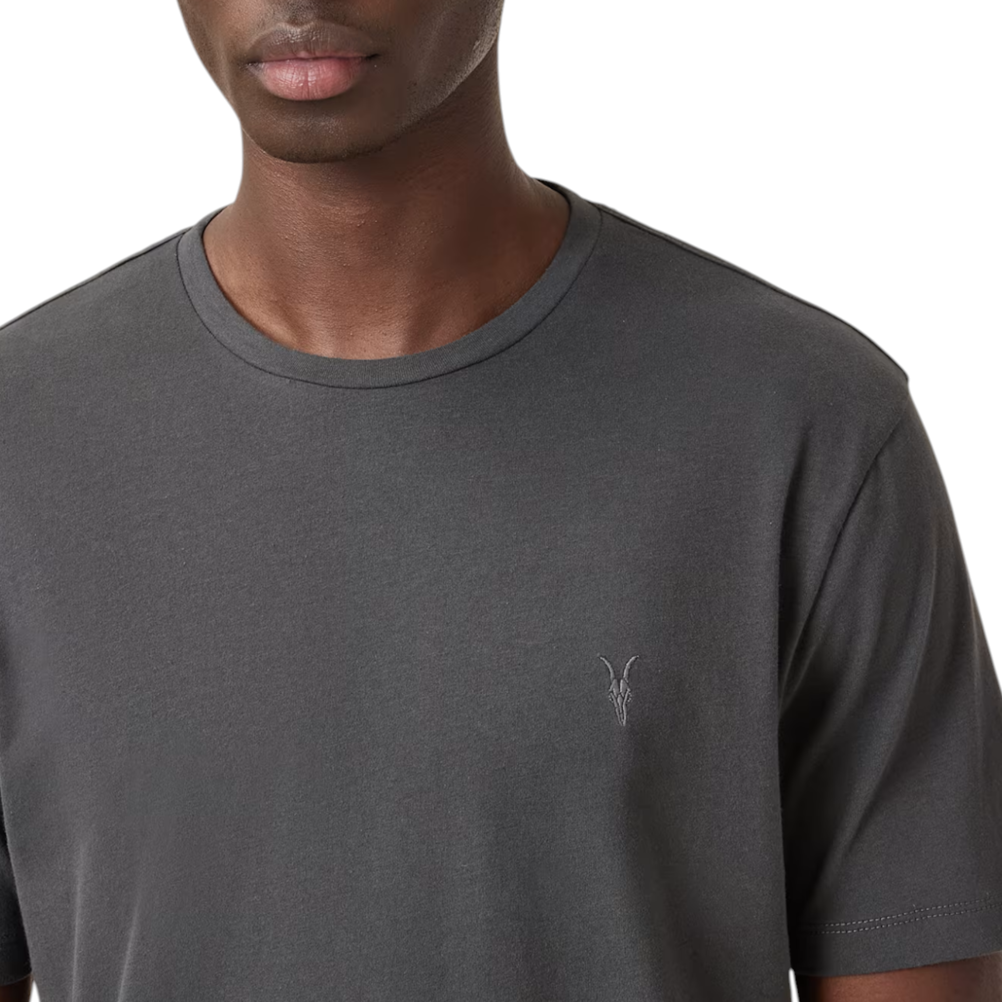 AllSaints Mens T Shirts Lycra Stretch Cotton Crew Neck Short Sleeve Summer Tee