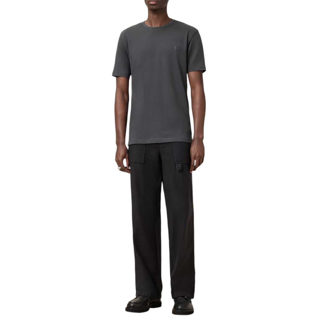 AllSaints Mens T Shirts Lycra Stretch Cotton Crew Neck Short Sleeve Summer Tee